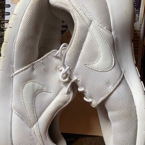 White Nike shoes